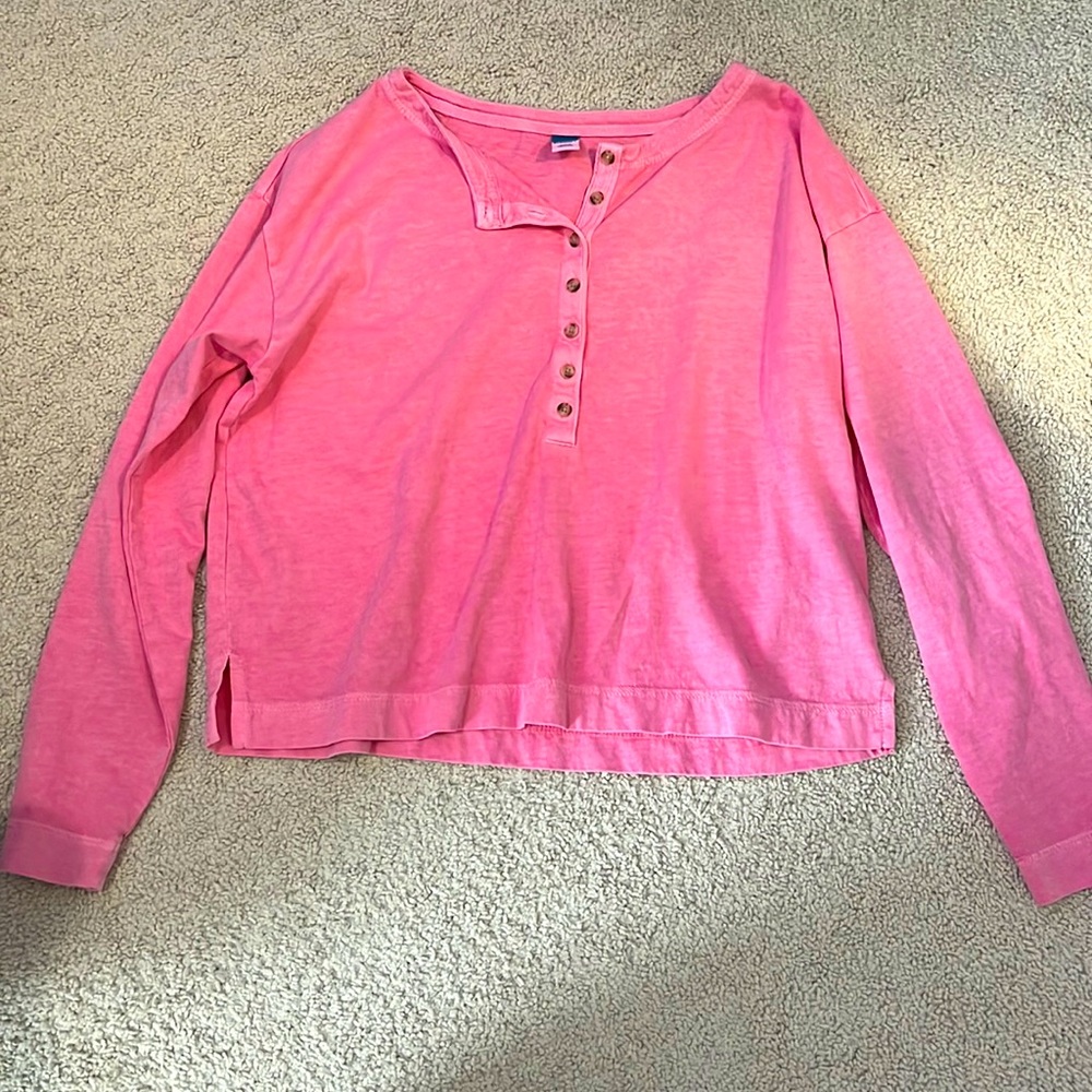Pink long sleeve shirt
